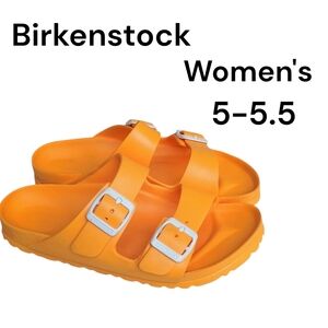 Birkenstock Arizona EVA beach sandals orange women's size 5- 5.5